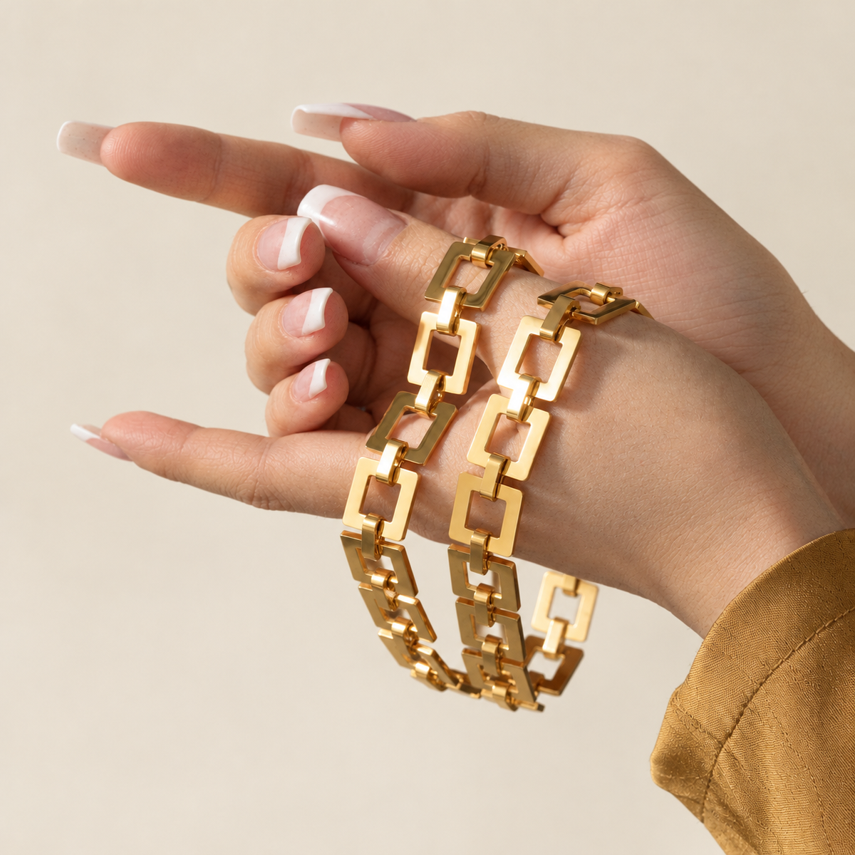 Calista Square Chain Bracelet