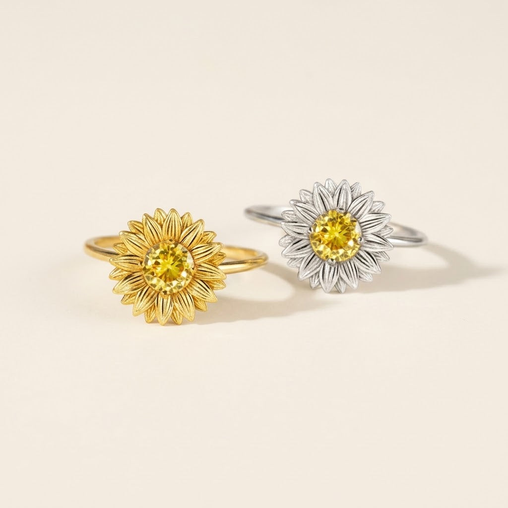 Soleil Sunflower Ring