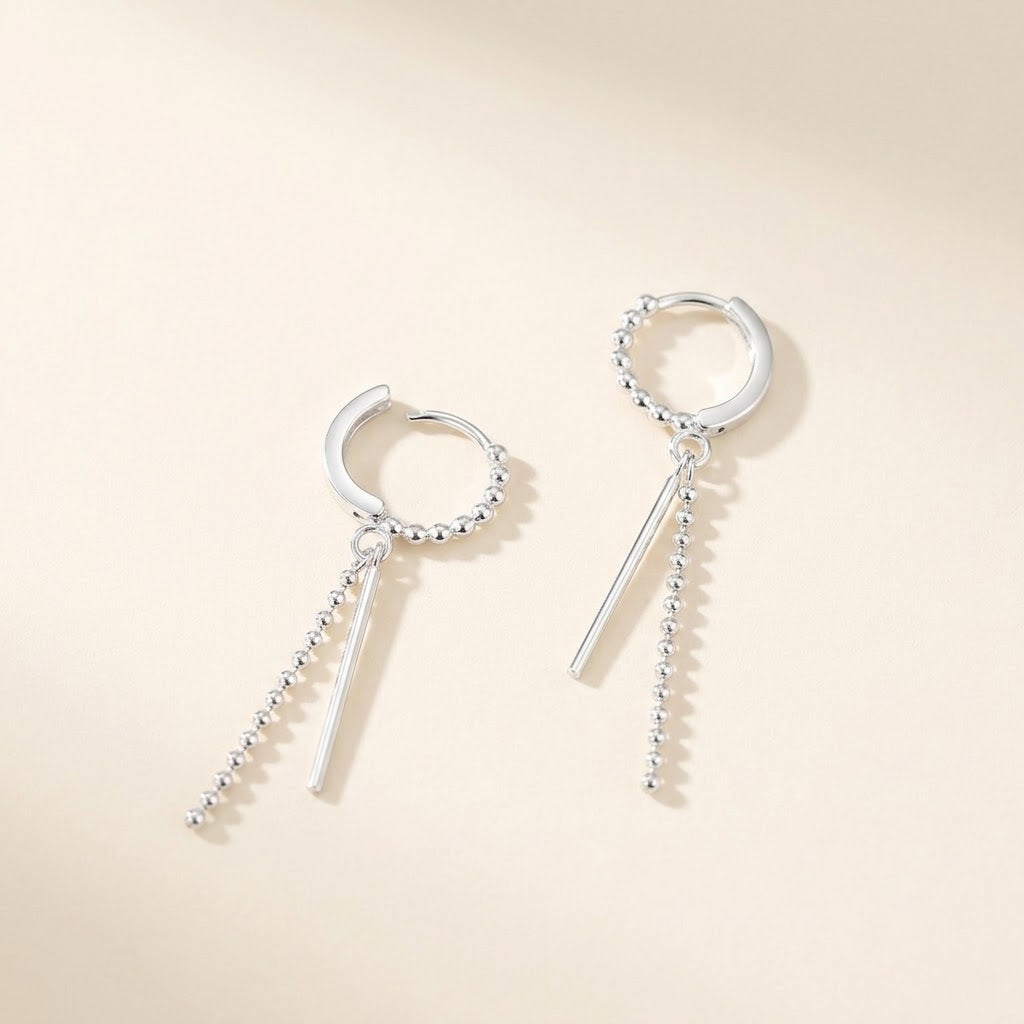 Skien Hoop Drop Earrings