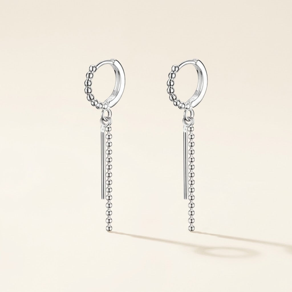 Skien Hoop Drop Earrings