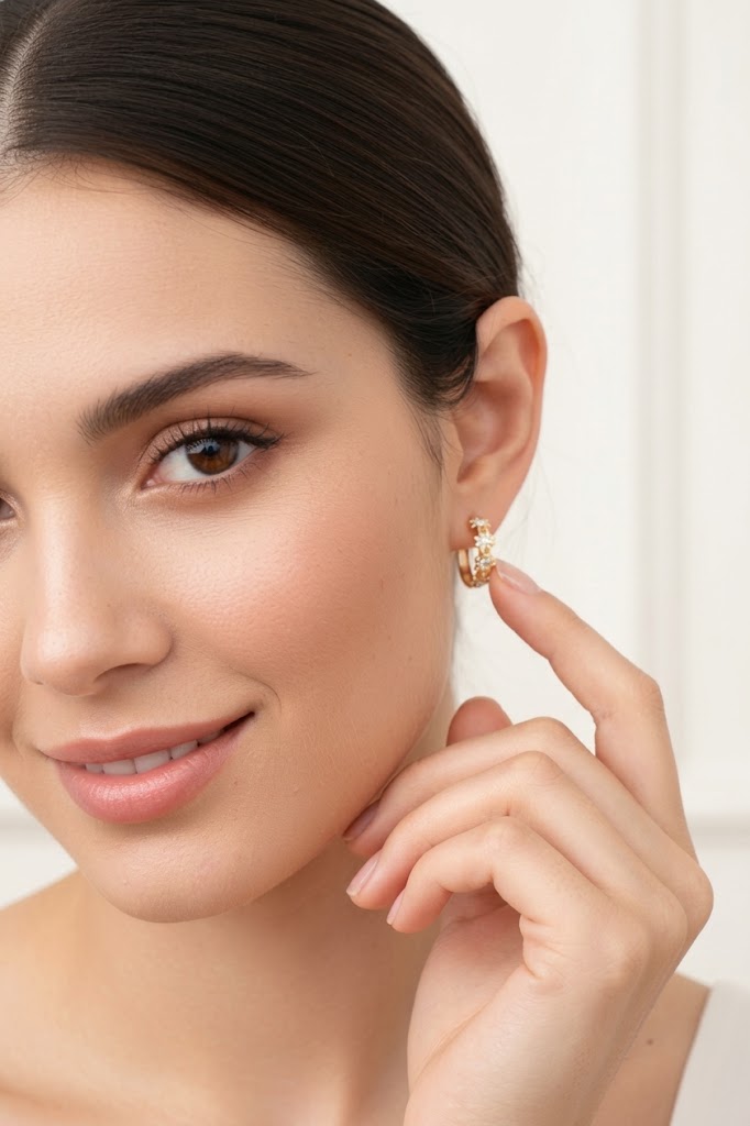 Sunniva Moissanite Huggie Earrings