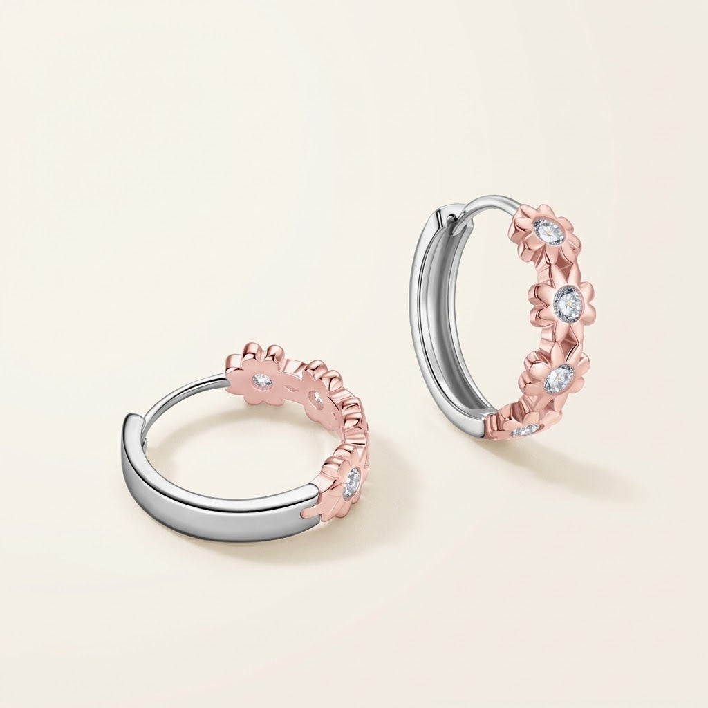 Sunniva Moissanite Huggie Earrings