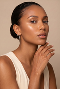 Tanya Hoop Bar Earrings