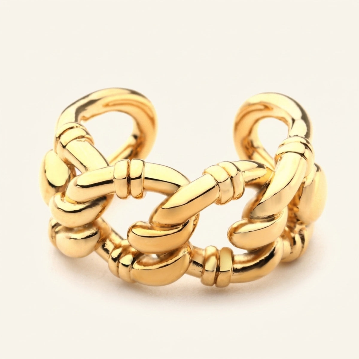 Rena Chain Link Open Ring