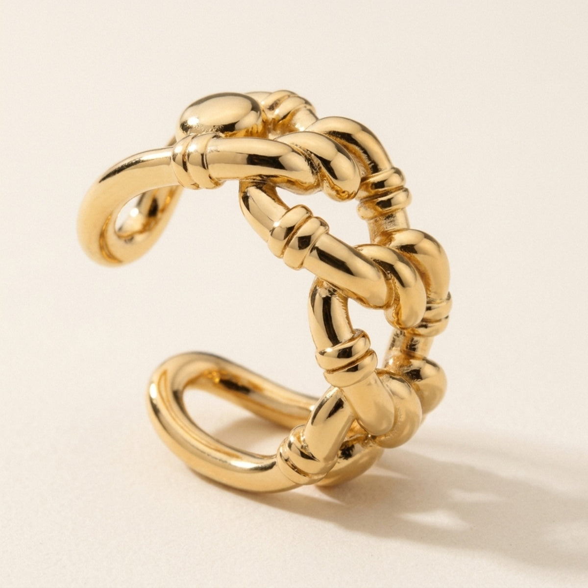 Rena Chain Link Open Ring