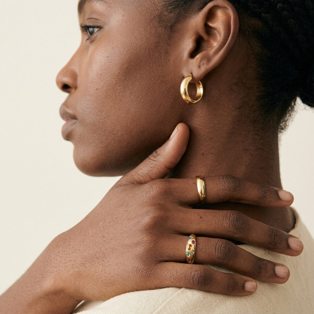 Cairo Multi-Gem Chunky Ring
