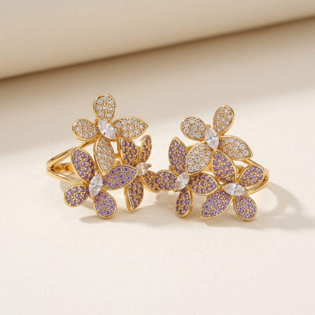 Kyoto Triple Flower Ring
