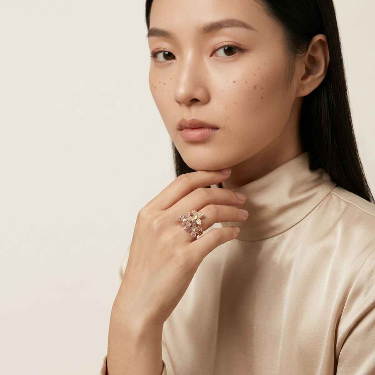 Kyoto Triple Flower Ring