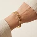 Bali Crossover Inlaid Zircon Bracelet