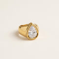 Loimata Teardrop Crystal Ring