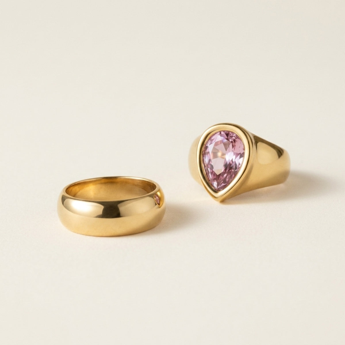 Loimata Teardrop Crystal Ring