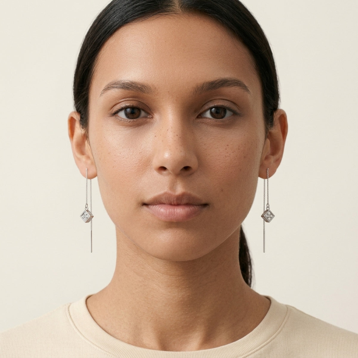Aya Cube Drop Earrings