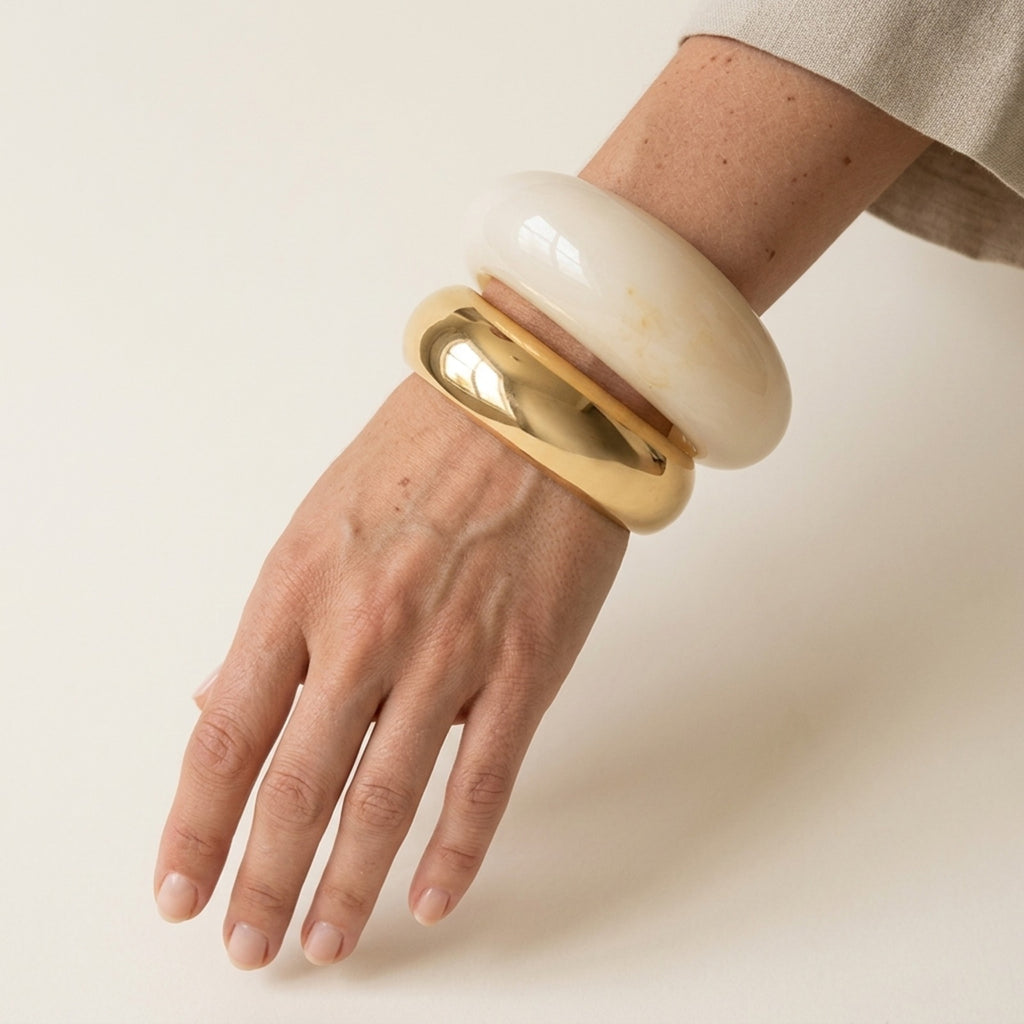 Jenna 3 Piece Chunky Resin Bracelet Set