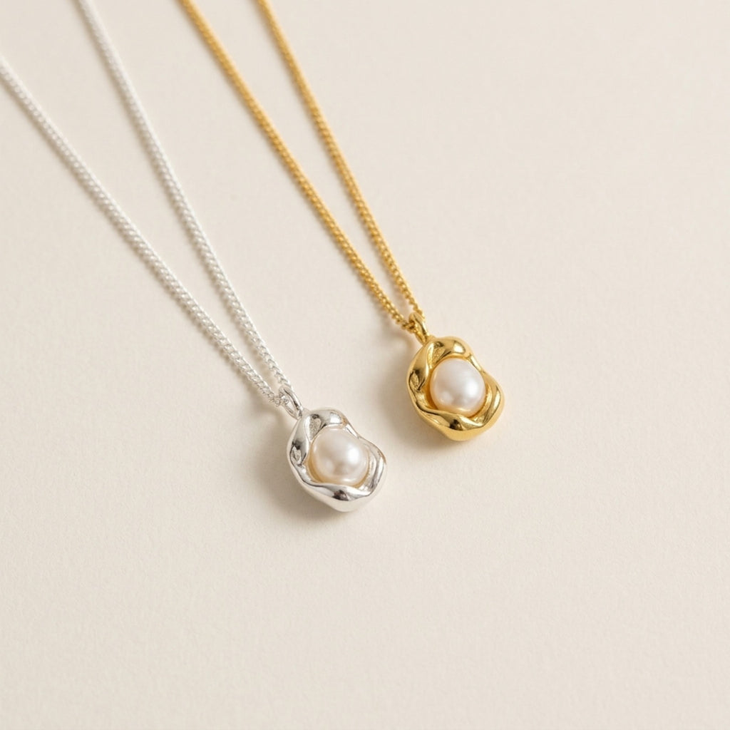Graz Pearl Encased Pendant Necklace
