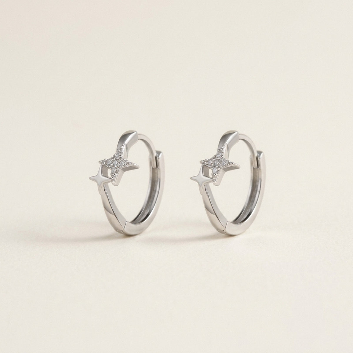 Lumiere Star Hoop Earrings