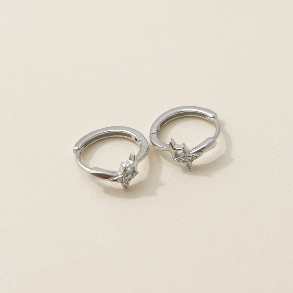 Lumiere Star Hoop Earrings