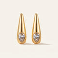 Lucia Crystal-Tip Drop Earrings