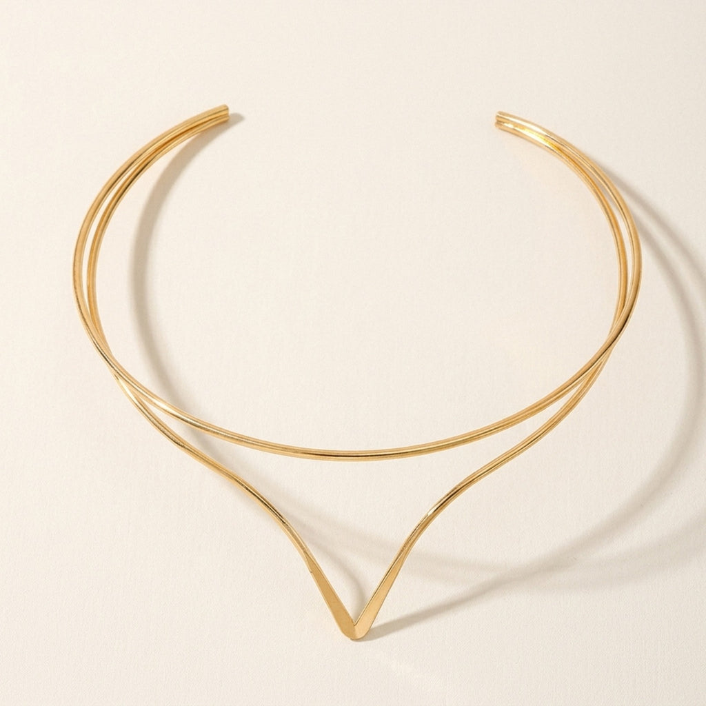 Amalfi V-Shaped Choker Necklace