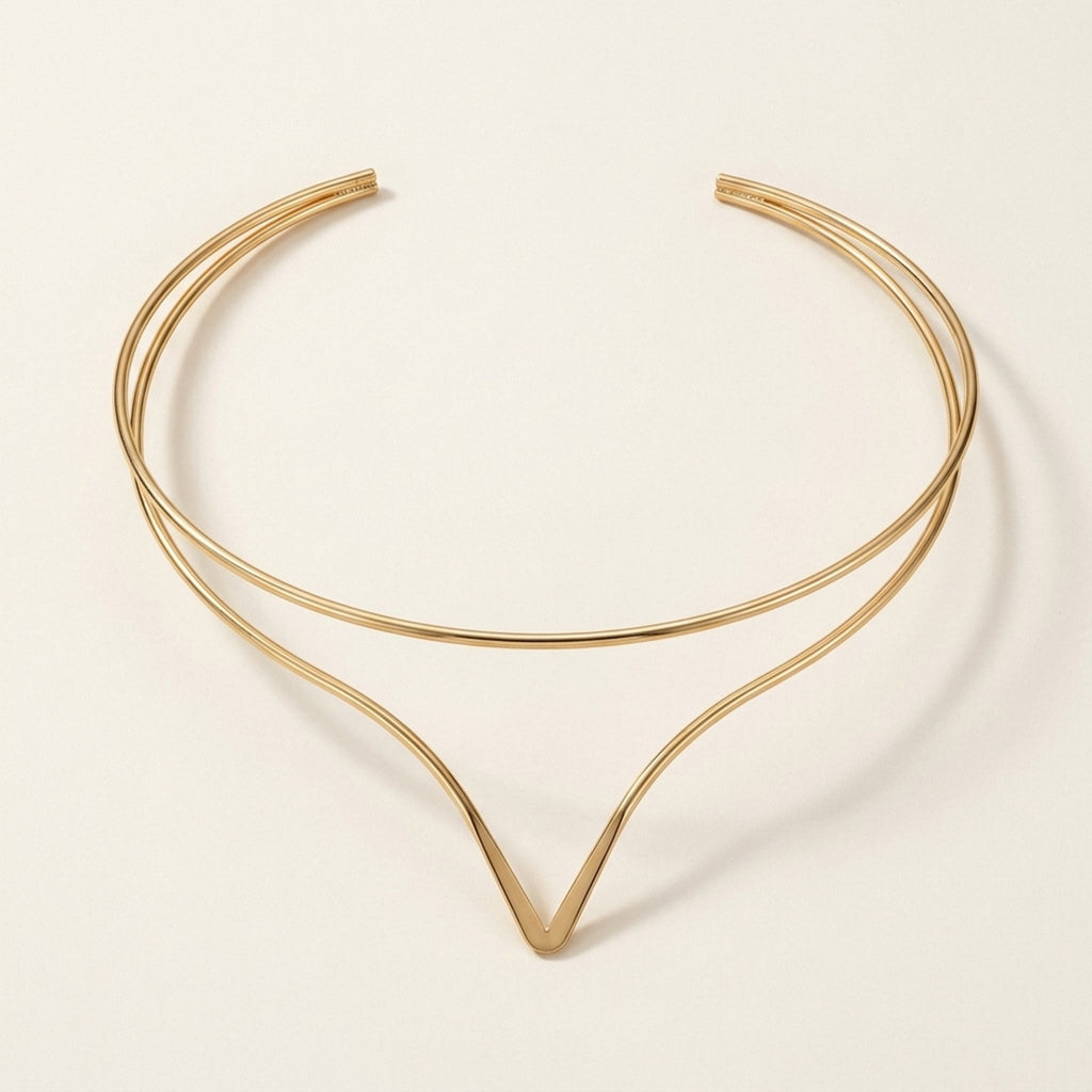 Amalfi V-Shaped Choker Necklace