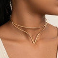 Amalfi V-Shaped Choker Necklace