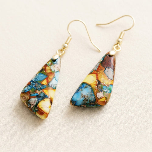 Avignon Emperor-Stone Geometric Earrings