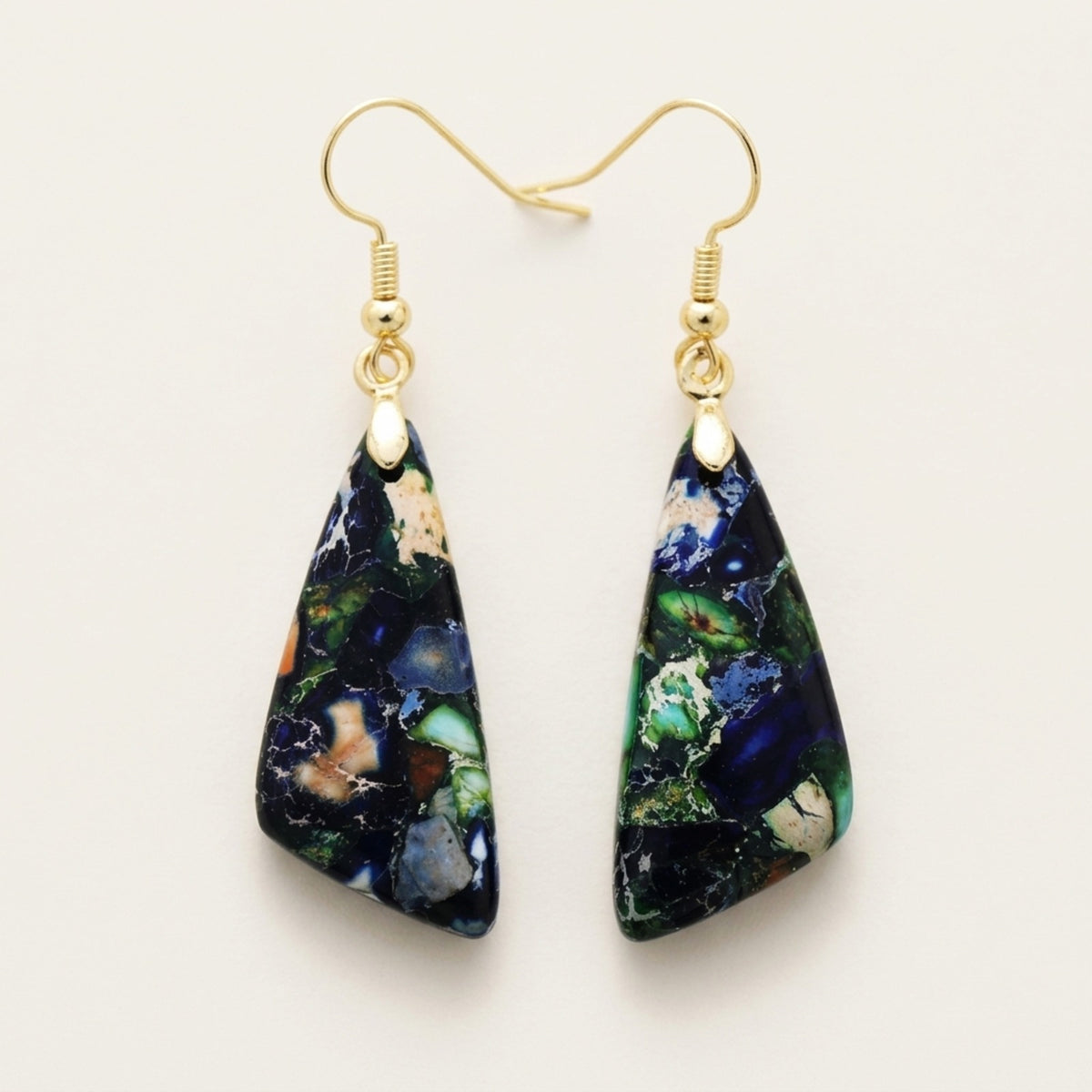 Avignon Emperor-Stone Geometric Earrings