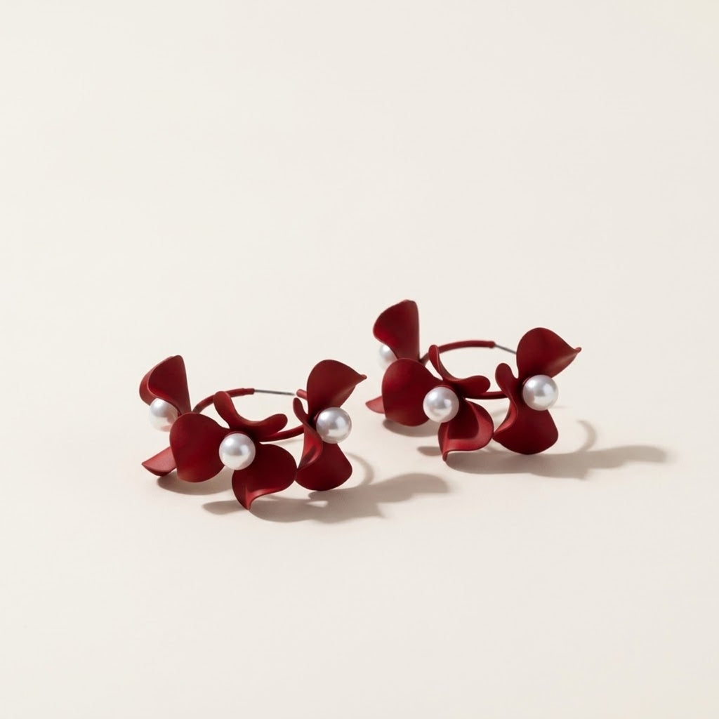Fioralba Floral Pearl Earrings