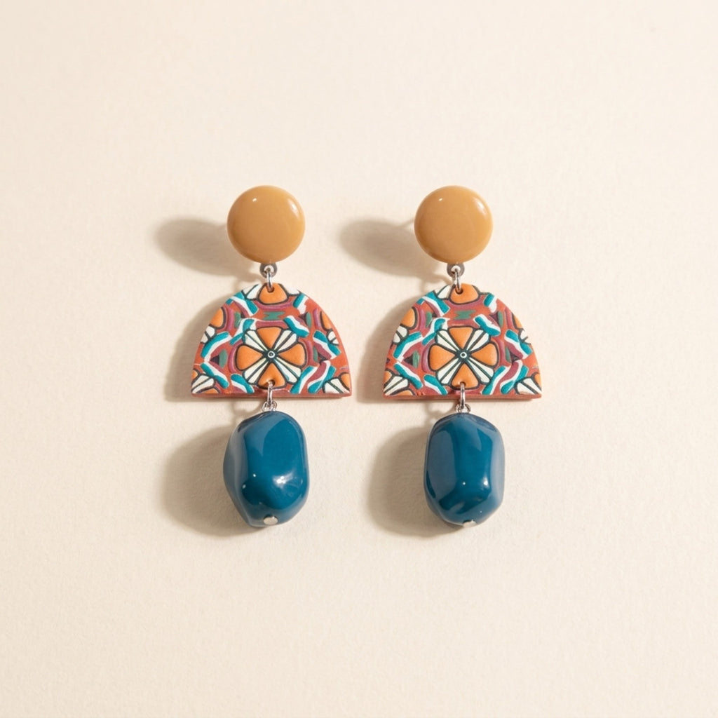 Aztec Drop Earrings