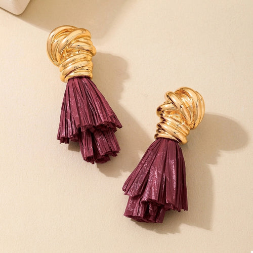 Athena Tassel Drop Earrings