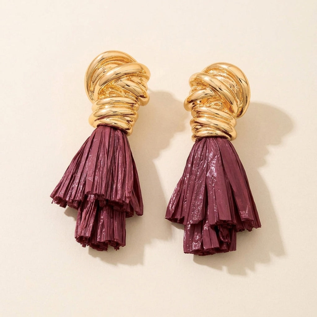 Athena Tassel Drop Earrings
