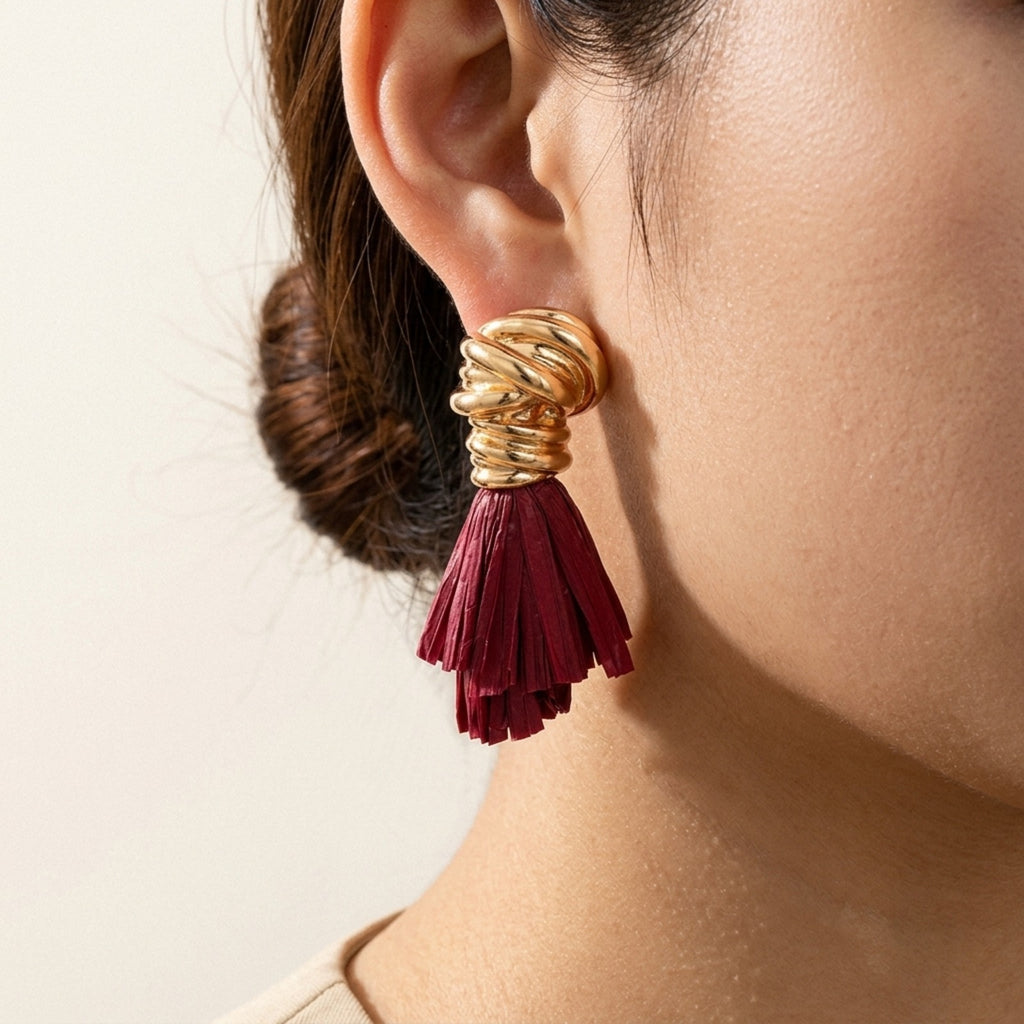 Athena Tassel Drop Earrings
