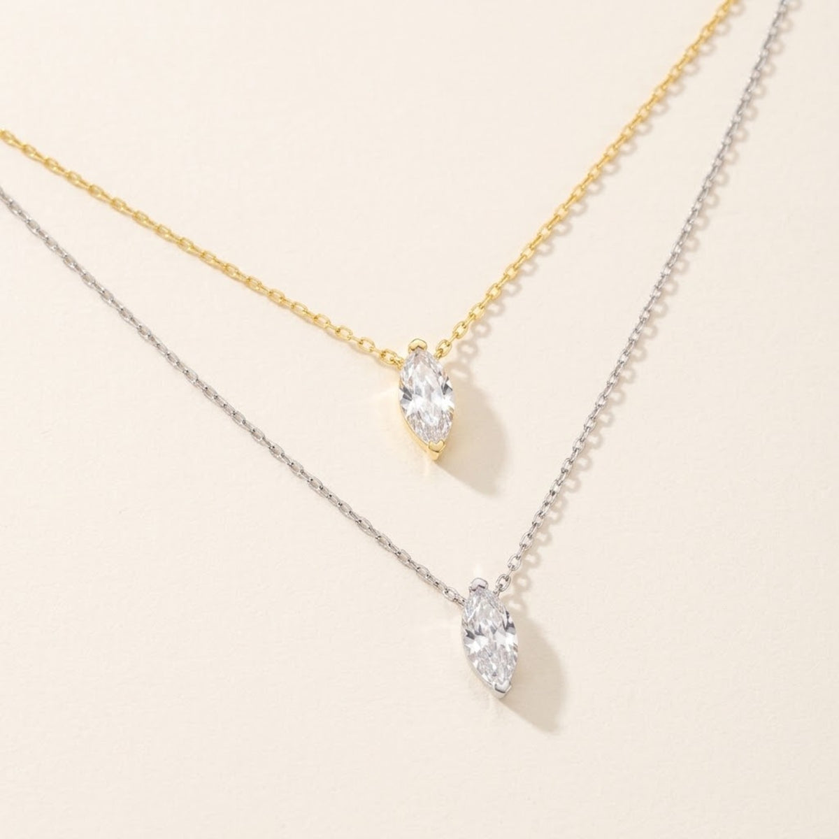 Layla Marquise Pendant Necklace