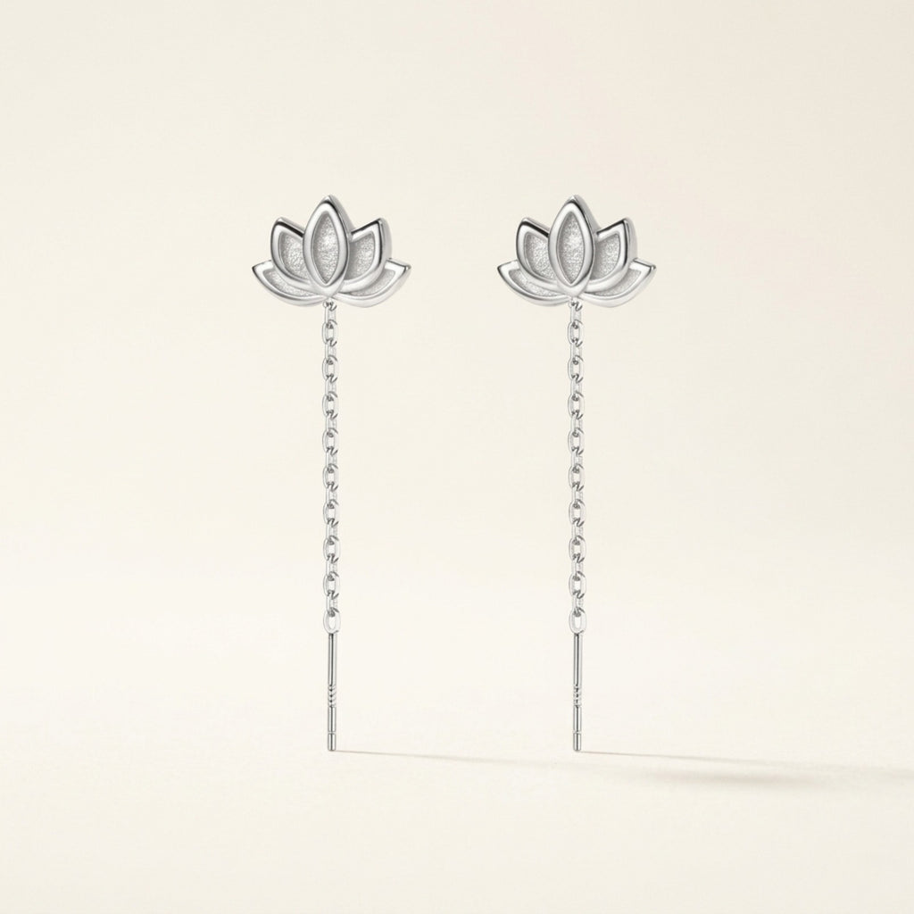 Minami Lotus Drop Earrings