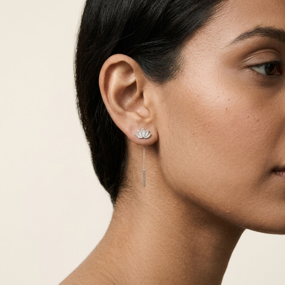 Minami Lotus Drop Earrings