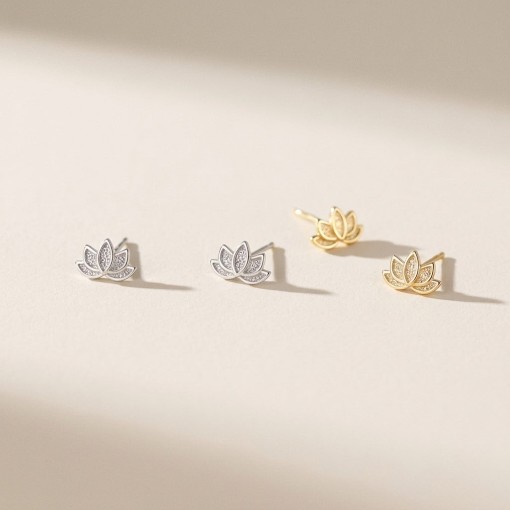 Cora Lotus Stud Earrings
