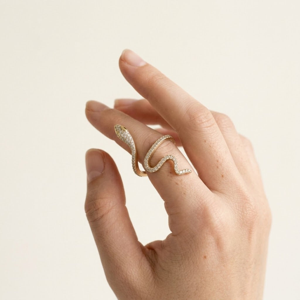 Medusa Snake Bypass Ring