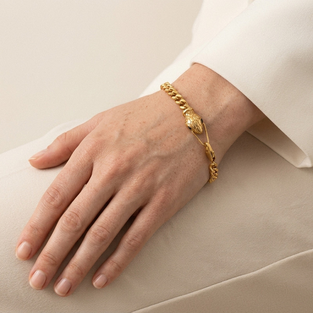 Elysia Snake-Head Bracelet