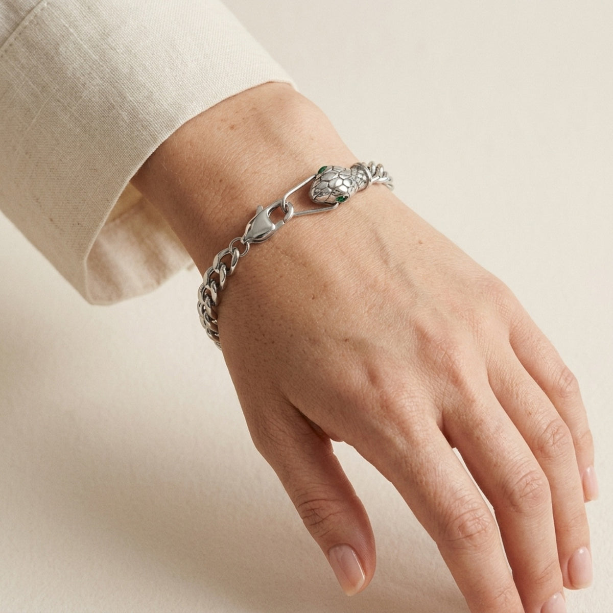 Elysia Snake-Head Bracelet