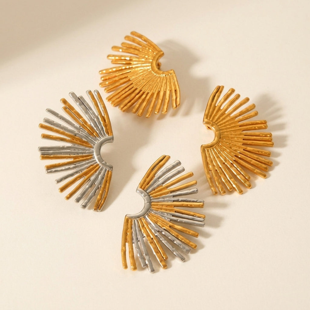Faro Fan-Shaped Earrings
