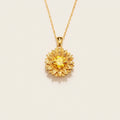 Carmona Sunflower Pendant Necklace