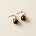 Ophelia Tiger Eye Ball Drop Earrings