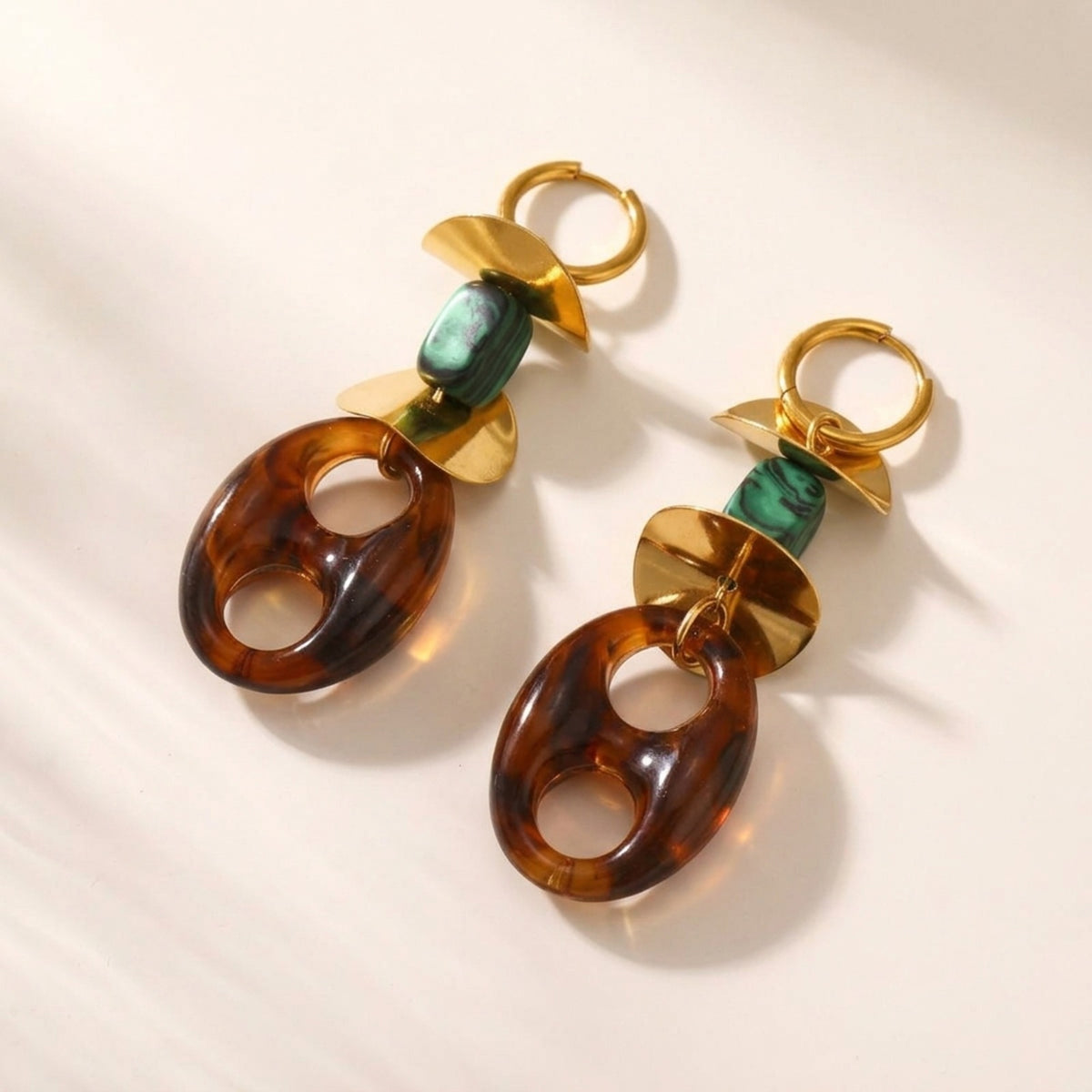Oradea Geometric Drop Earrings