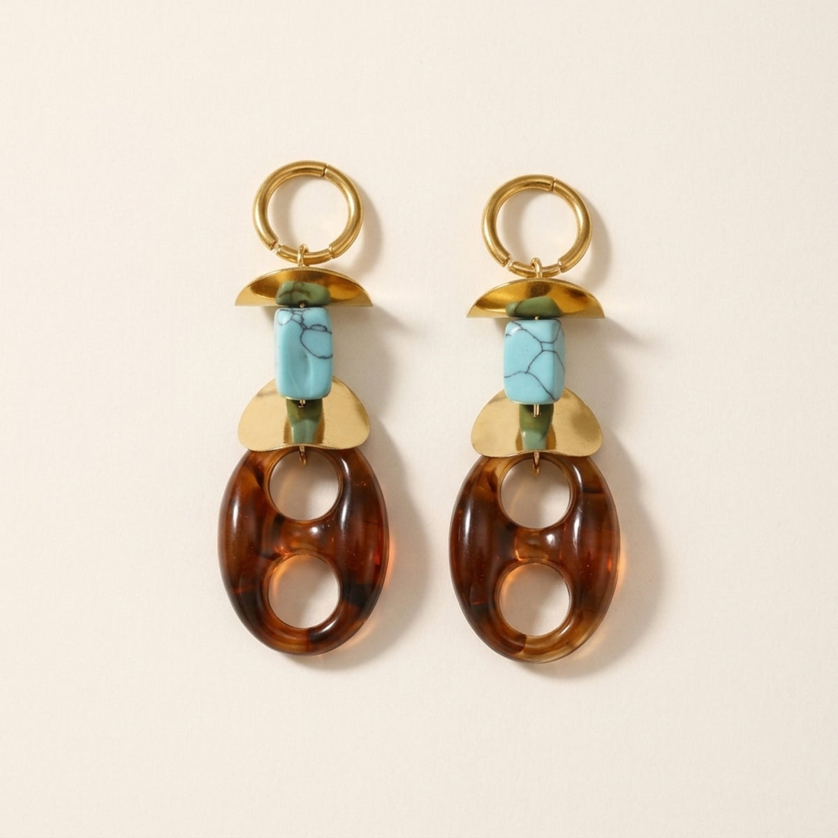Oradea Geometric Drop Earrings