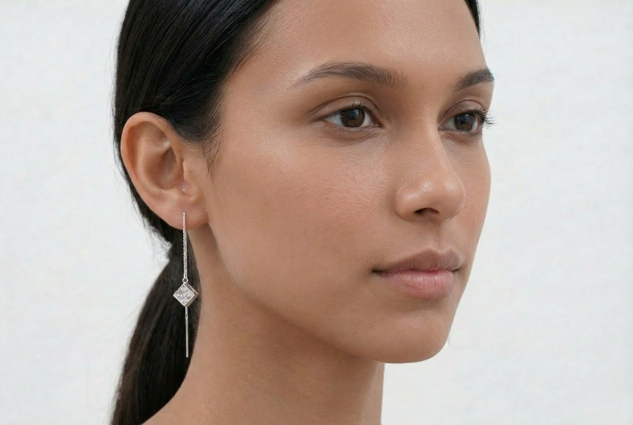 Aya Cube Drop Earrings