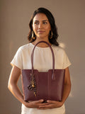 Ayame Leather Tote Bag