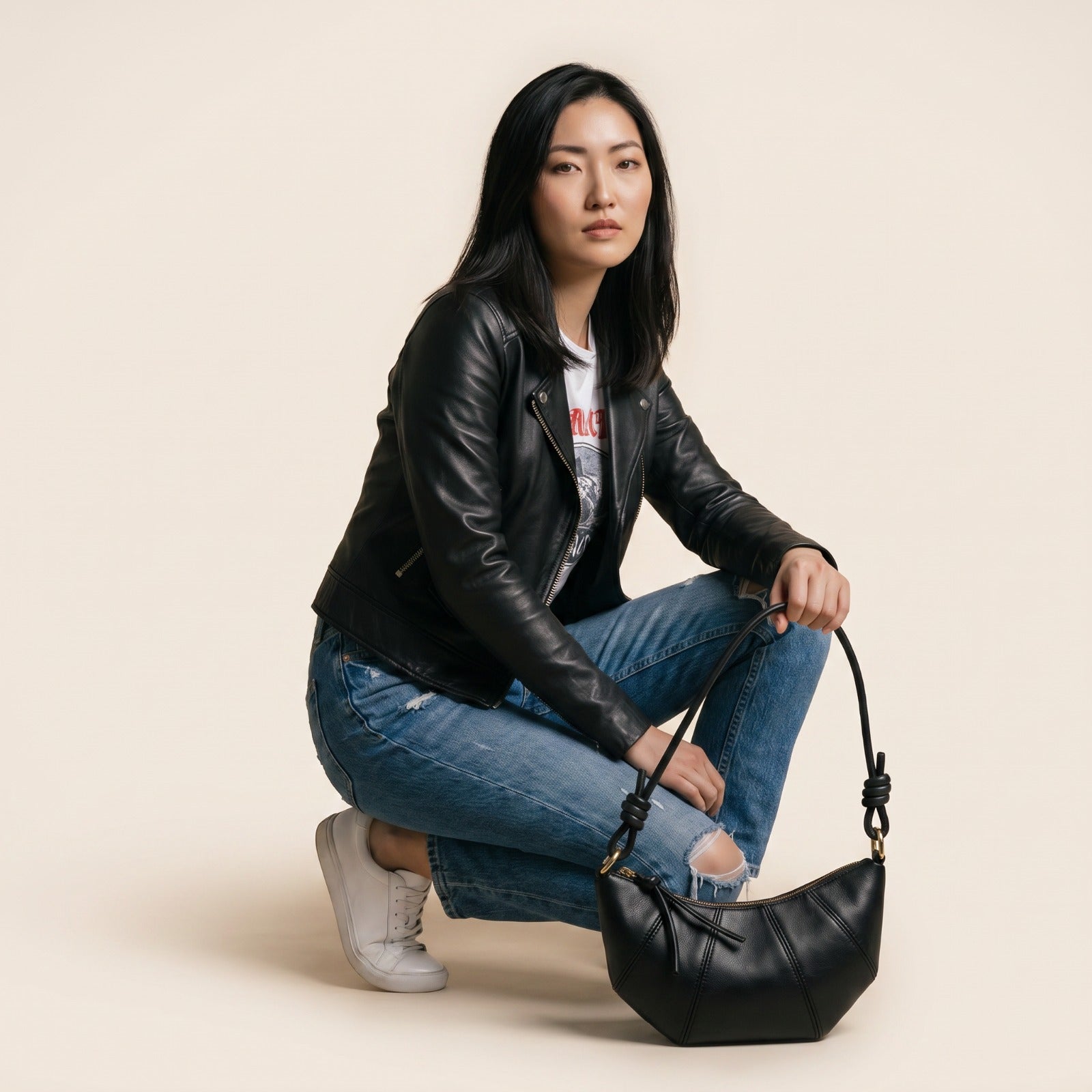 Marseille Croissant Shape Crossbody Bag