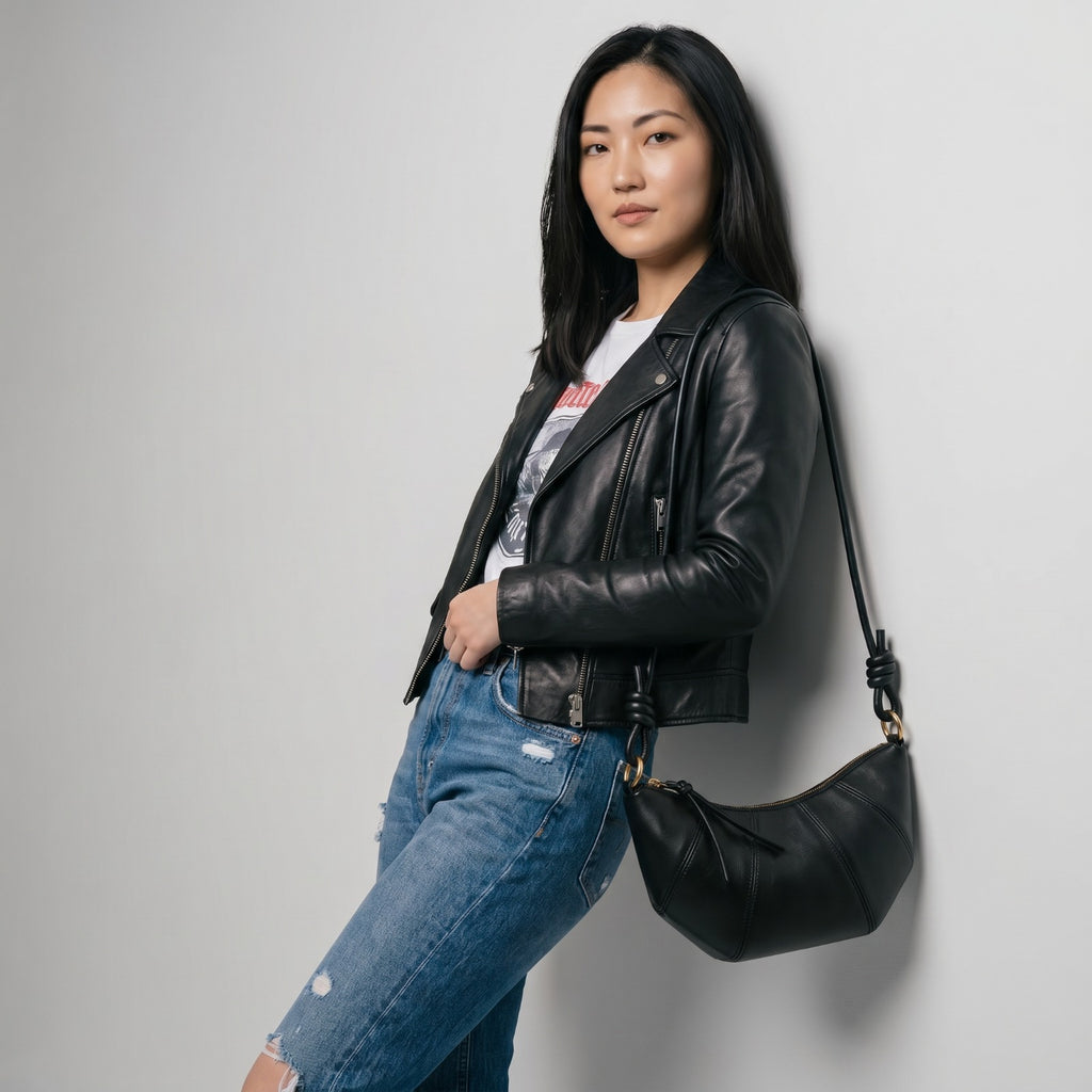 Marseille Croissant Shape Crossbody Bag