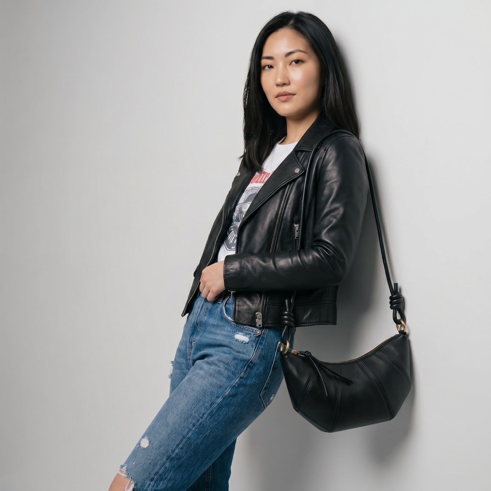 Marseille Croissant Shape Crossbody Bag