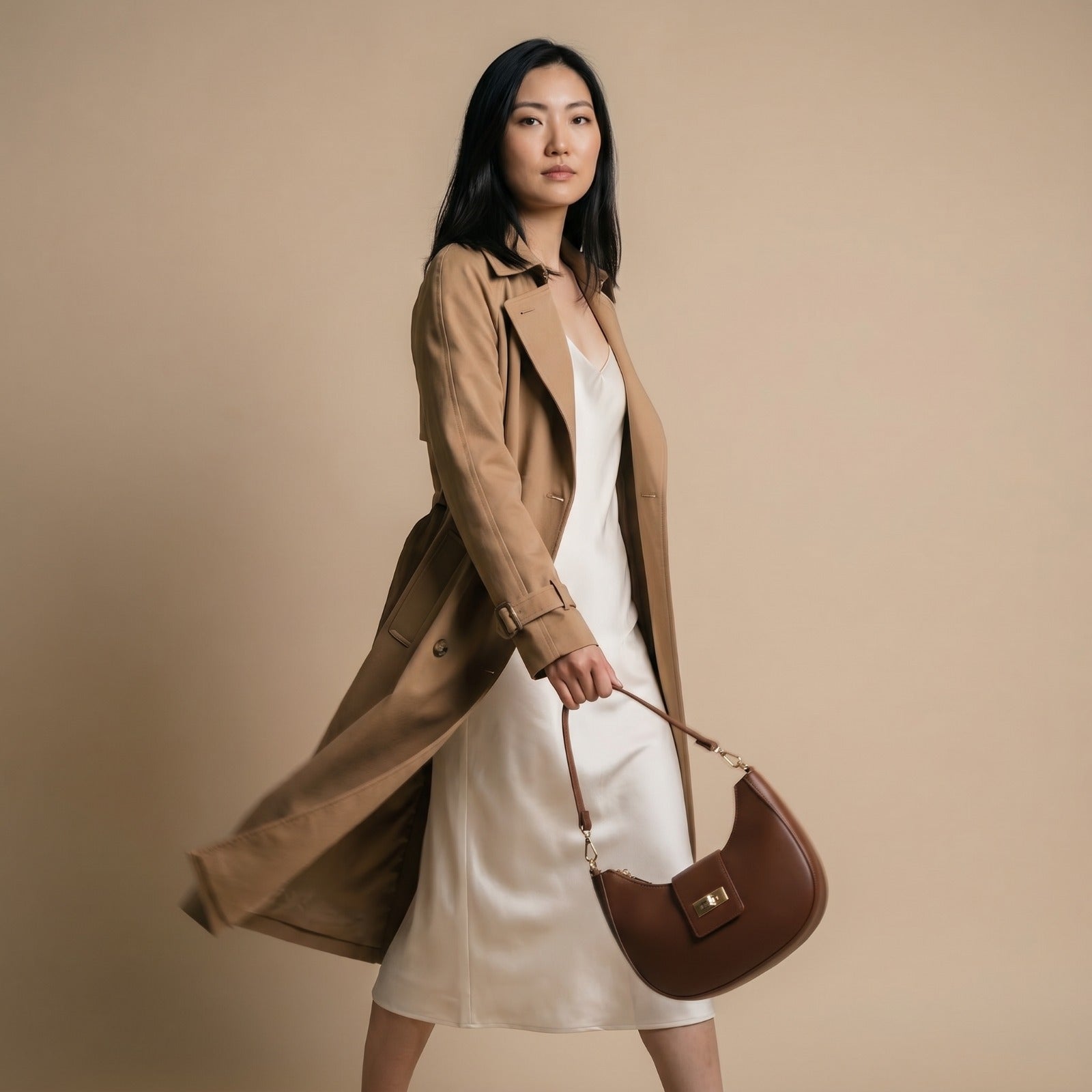 Arabella Buckle Shoulder Bag