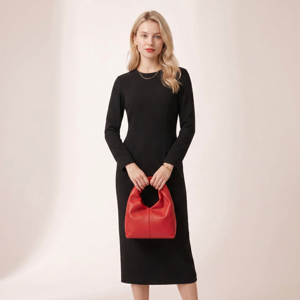 Maeve Knot Handle Leather Handbag